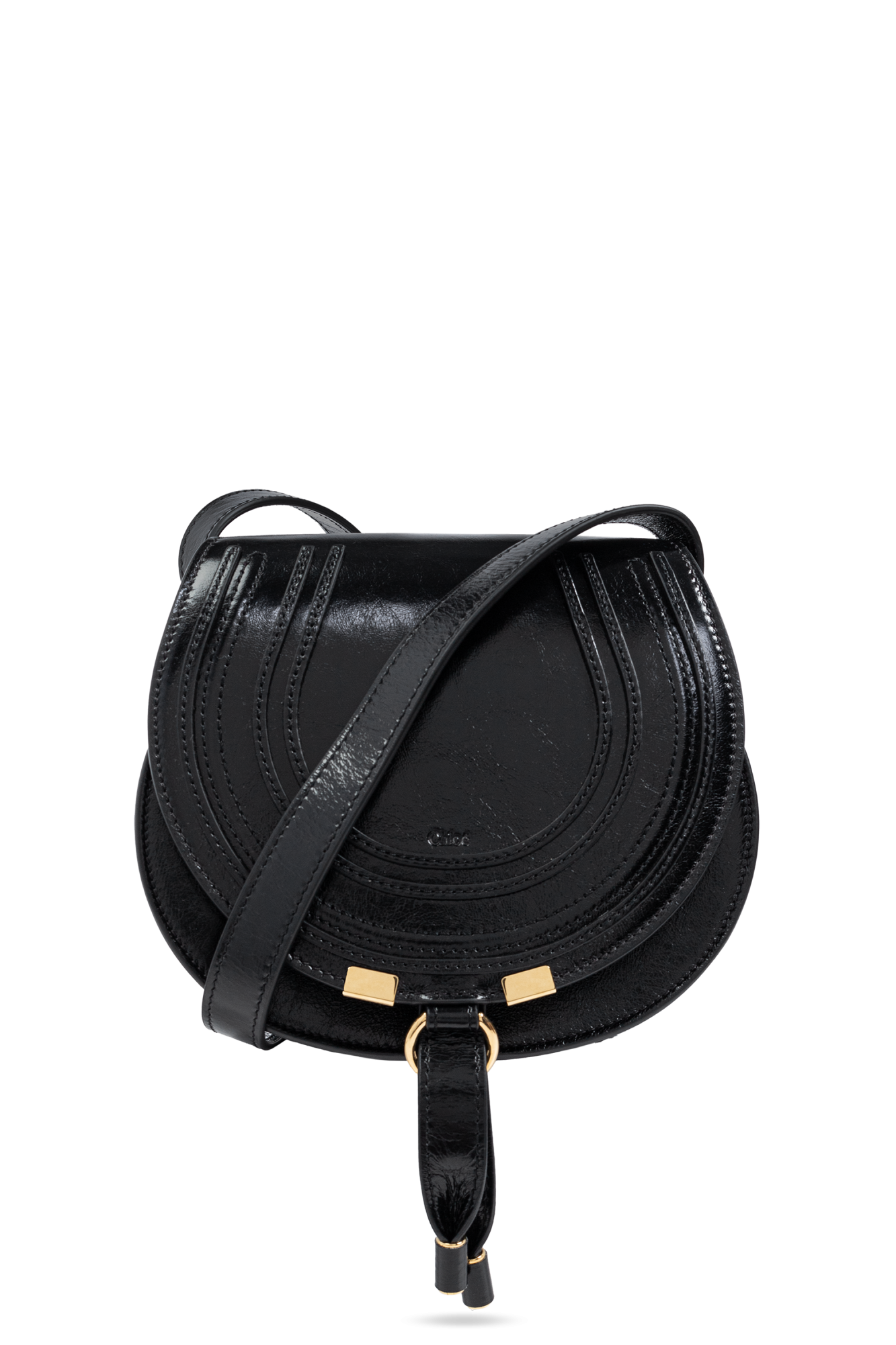 Chloe Faye Bag Motty Grey Black Marcie Small Shoulder Bag Chloe SchaferandweinerShops Canada